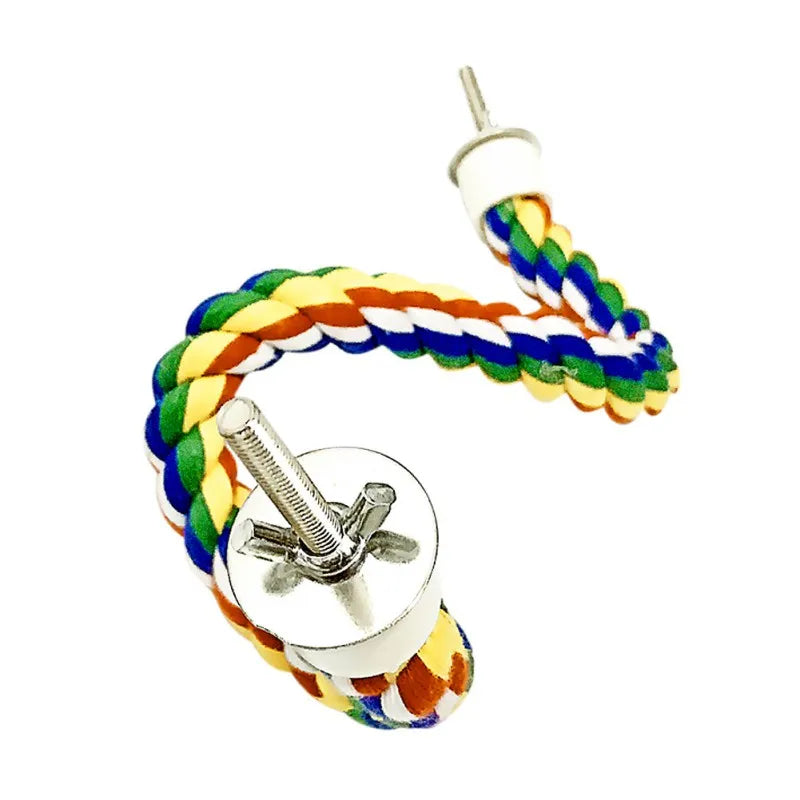 Juguete para aves de cuerda de algodón multicolor en diferentes tamaños