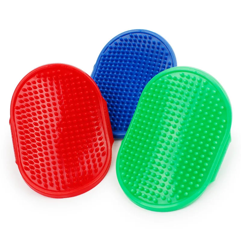 Cepillo de Limpieza para Perros con Mango de Goma – Estimula y Masajea su Piel, Diferentes Colores